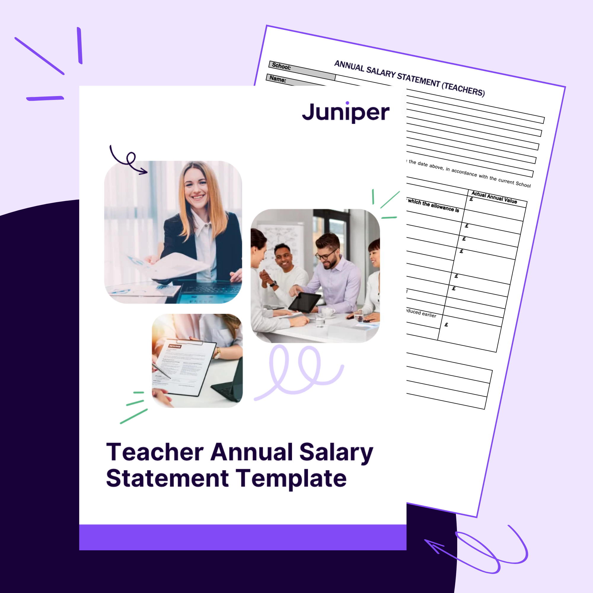 Teacher Annual Salary Statement Template Juniper Education